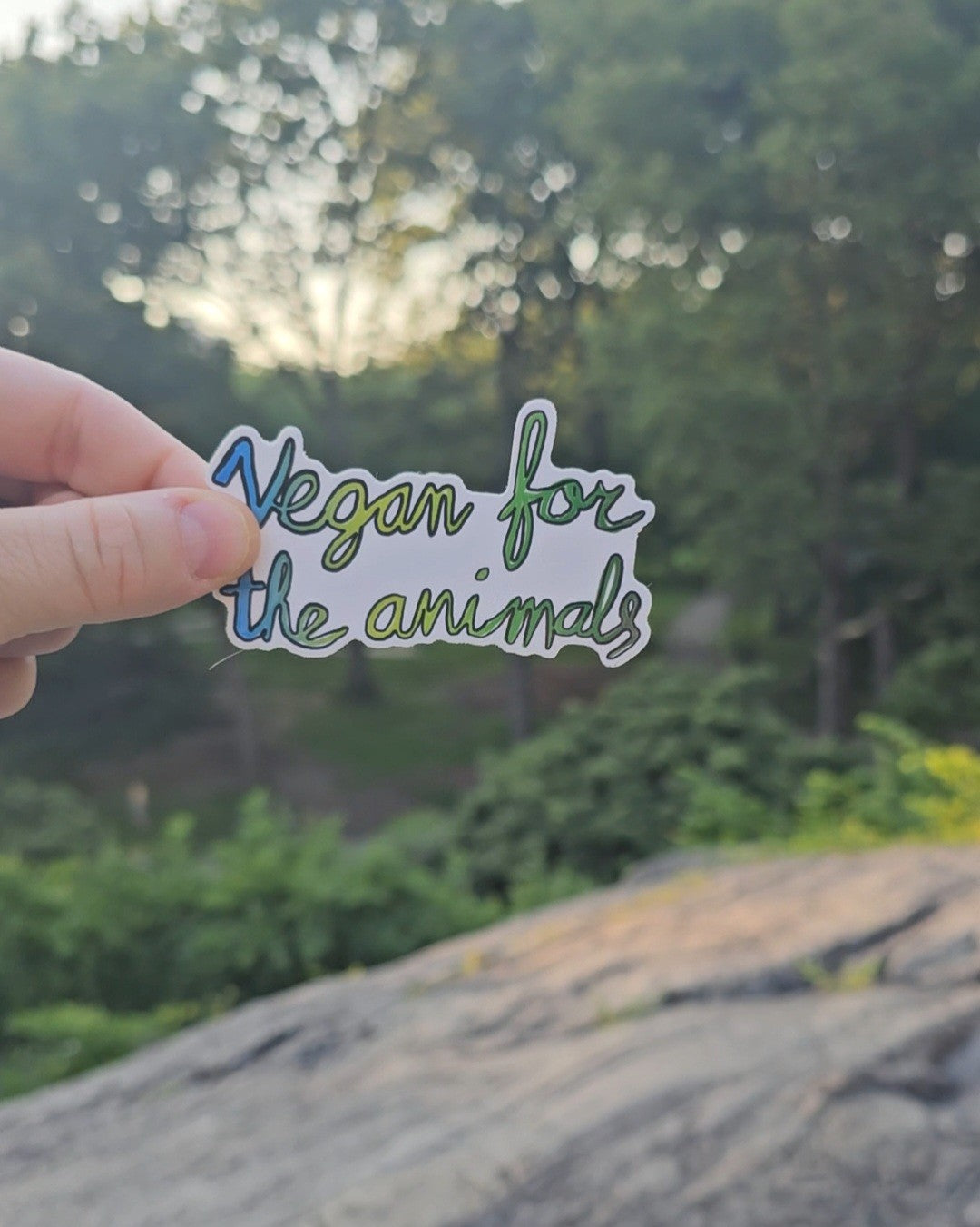 Vegan For The Animals Sticker