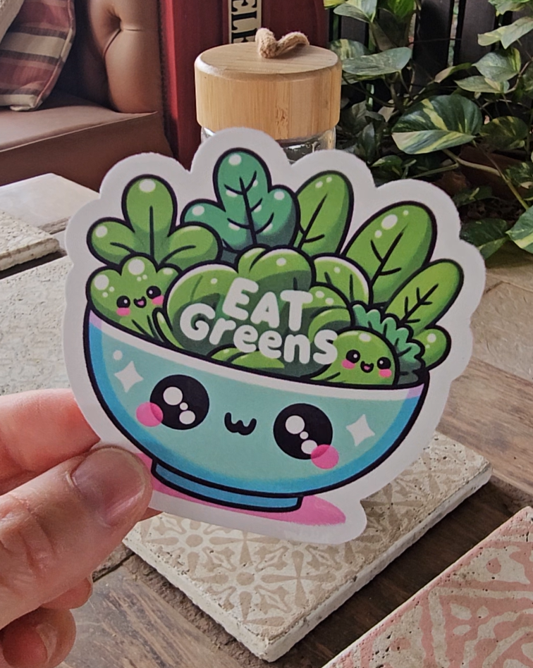 Eat Greens Cute Salad Bowl