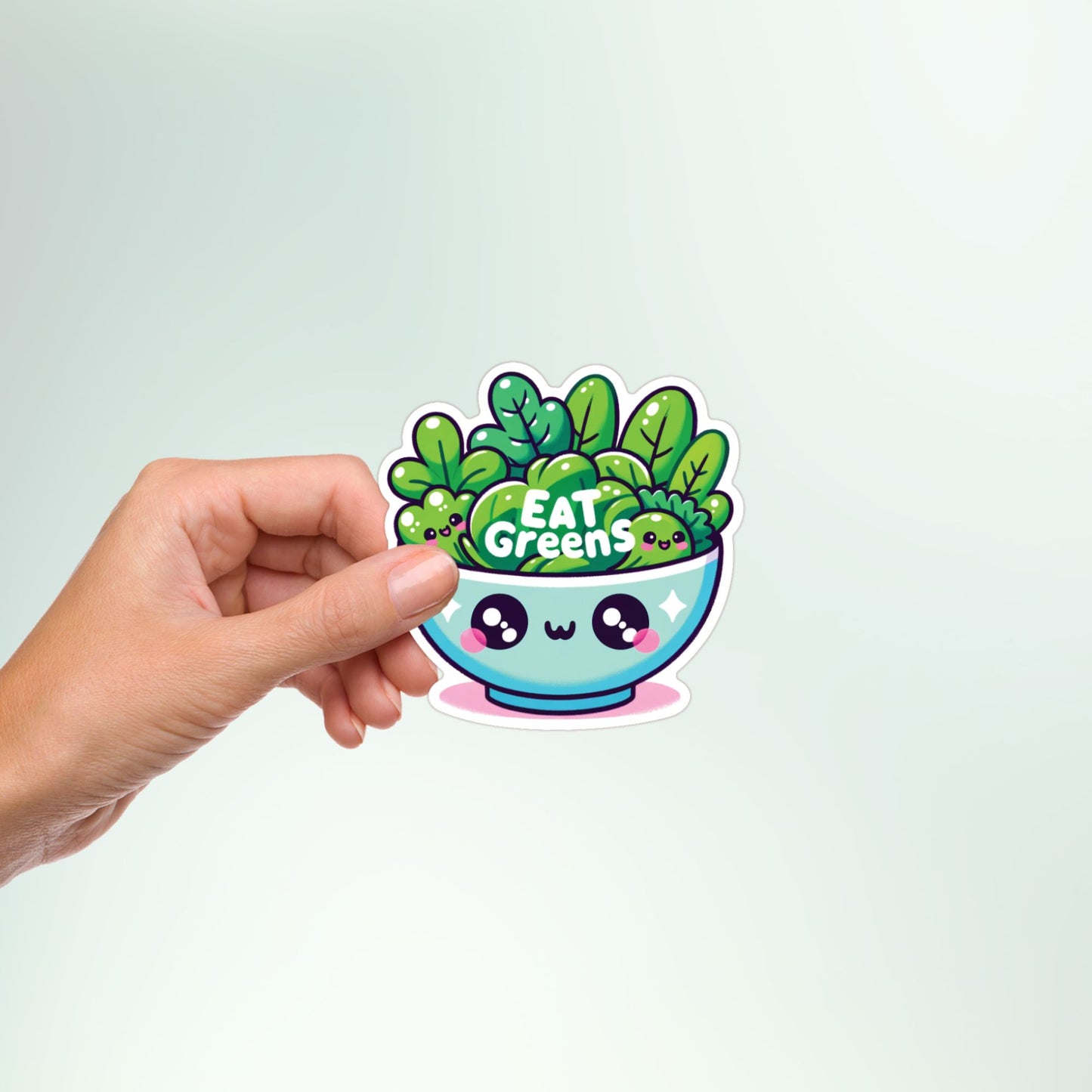 Eat Greens Cute Salad Bowl