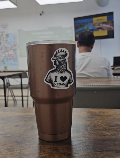 I Heart Vegans Rooster