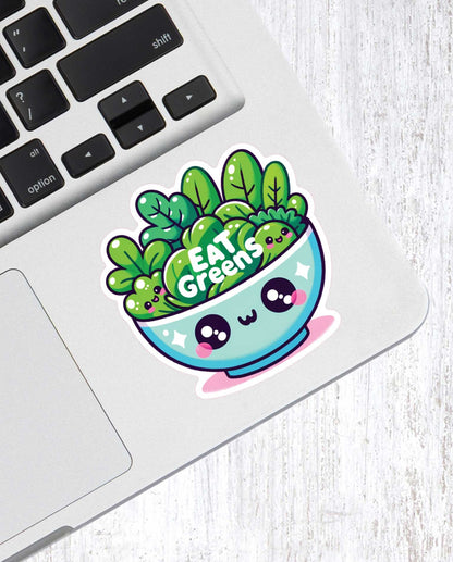 Eat Greens Cute Salad Bowl