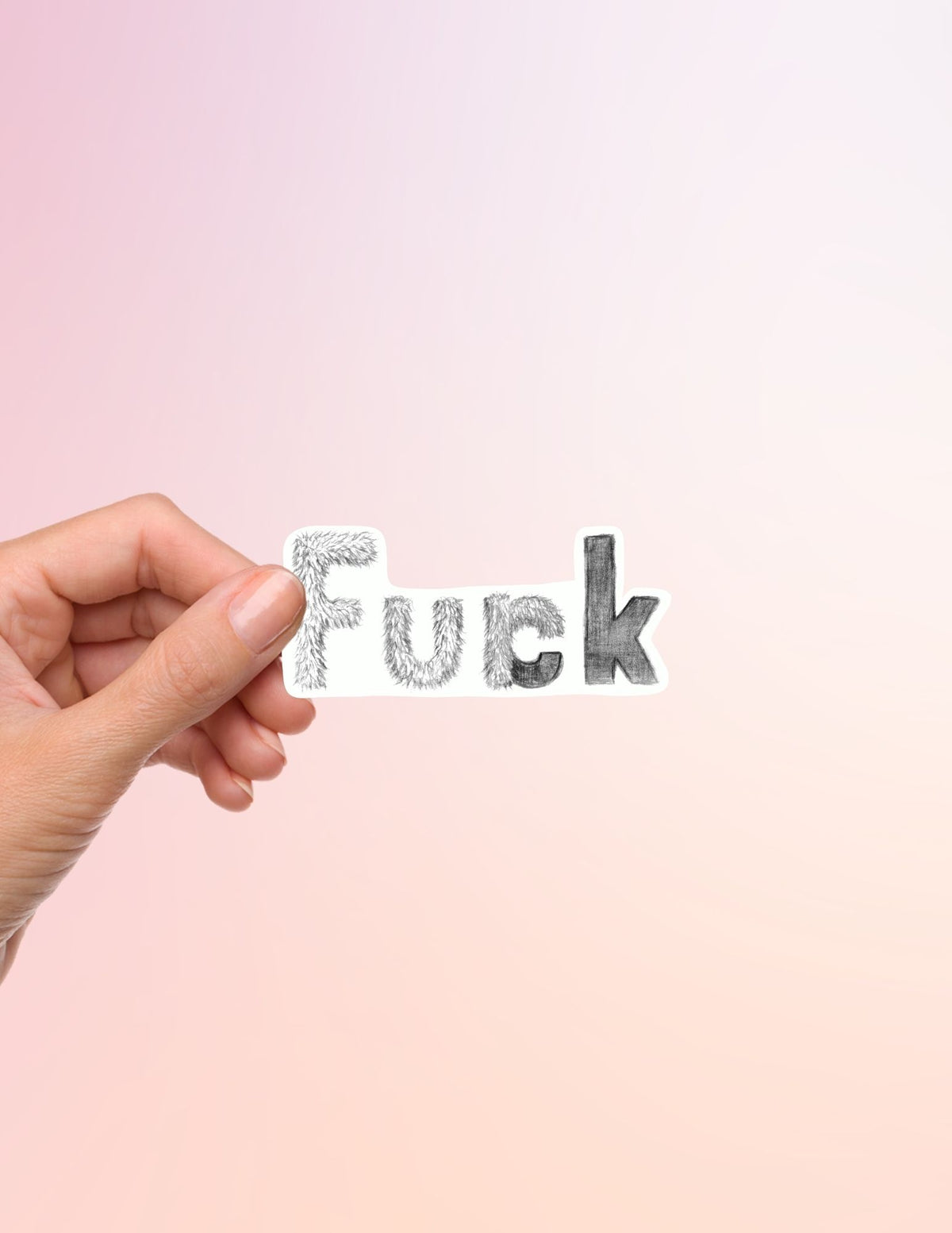 Fuck/Fur Vegan Activist Sticker