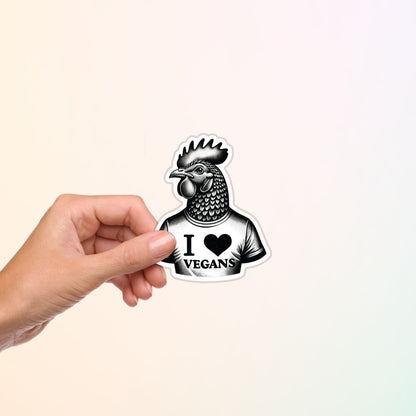I Heart Vegans Rooster