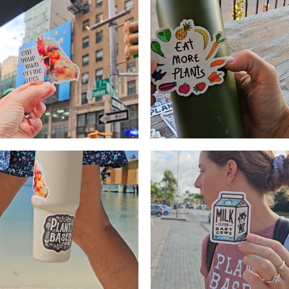 25 Vegan Stickers Bundle | Random Pack | 50% Off | Waterproof Vegan Stickers